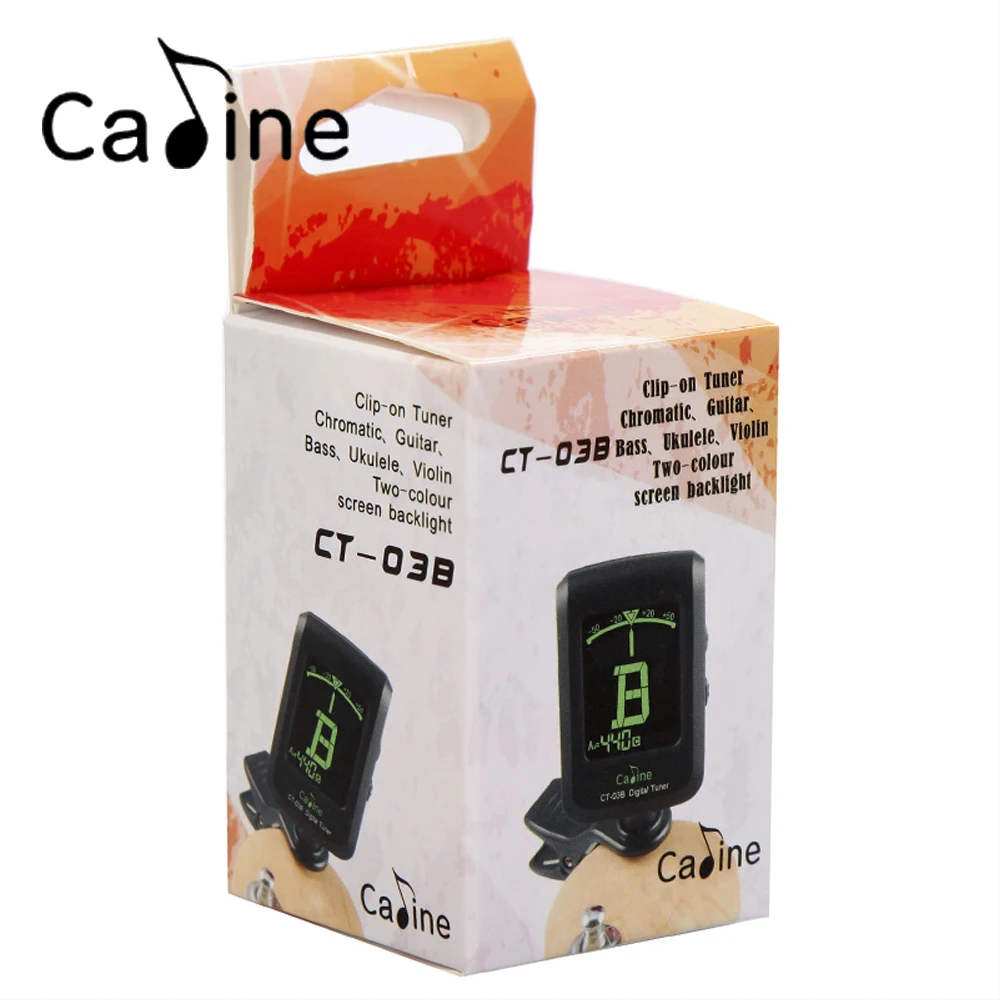Высокое качество 360 градусов Поворотный Подсветка Гитары тюнер ЖК-дисплей Clip-On