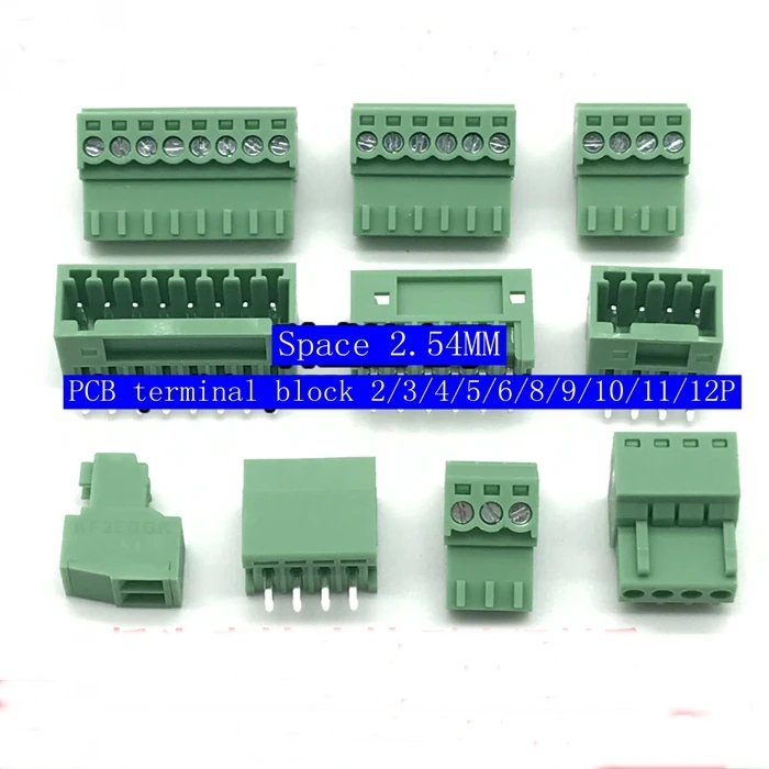 

2sets small precision pluggable PCB terminal KF2EDGK-2.54mm