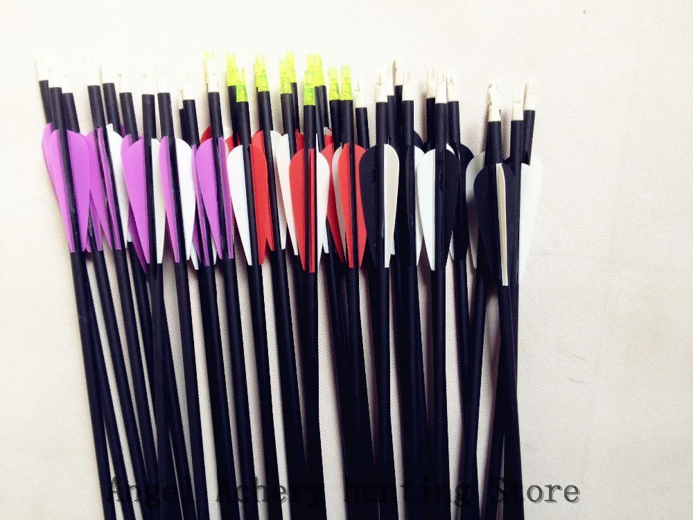 36 шт. углеродные стрелы 500 с изменяемой стрелой для изогнутого лука/блочного лука