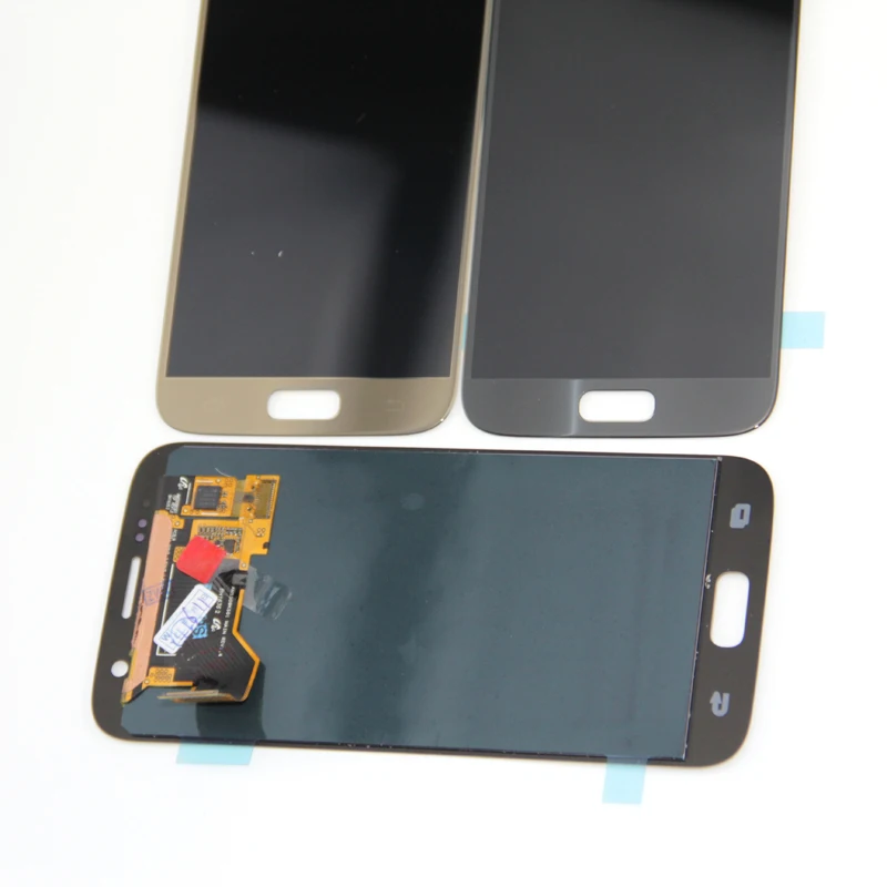 5 1 ''SUPER AMOLED дисплей для SAMSUNG Galaxy S7 LCD G930 G930F сенсорный экран дигитайзер черный