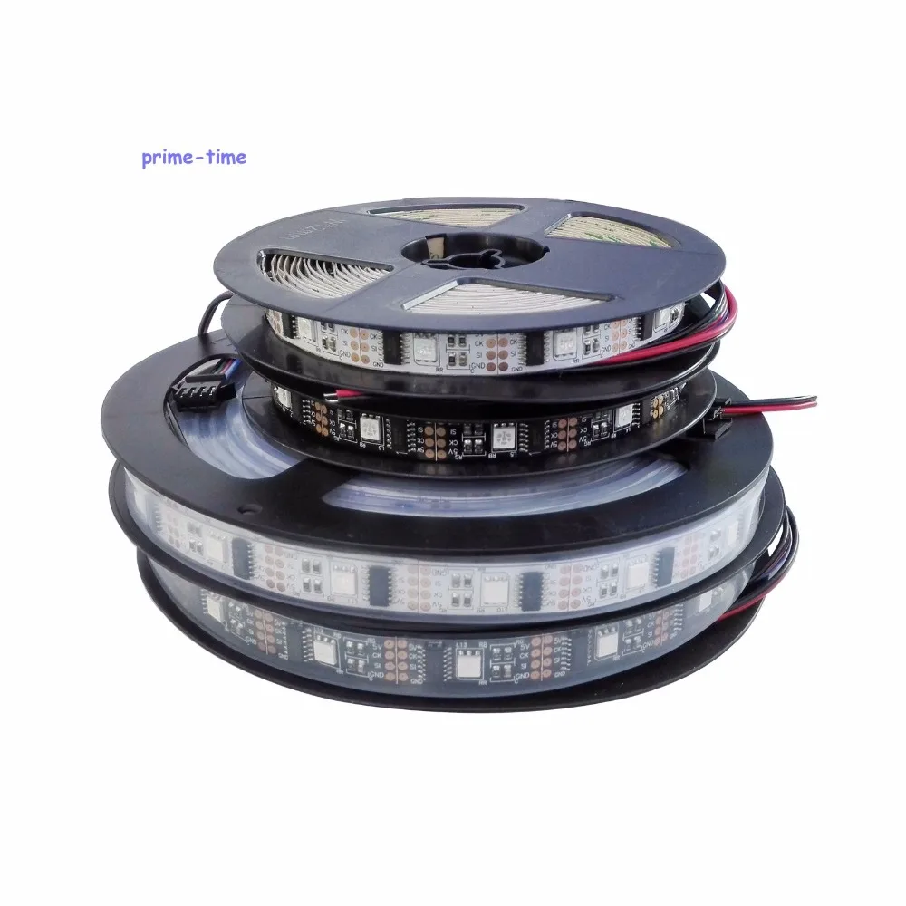 5В WS2801 32led/m smd 5050 rgb цифровая Адресуемая Светодиодная лента программируемый ws2801 ic 32