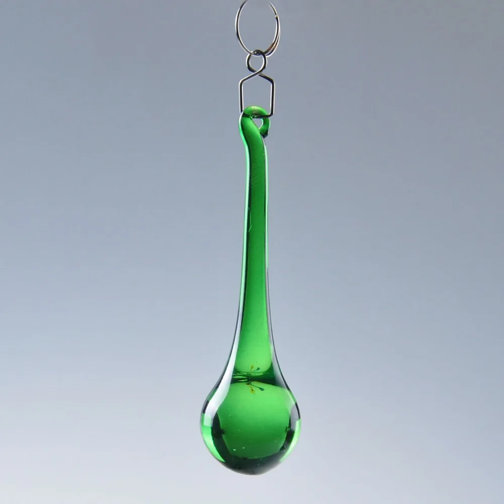 

New Arrival Green Crystal Prisms 50pcs/lot Waterdrop Design Wedding Party Supplies Home Decoration Hot