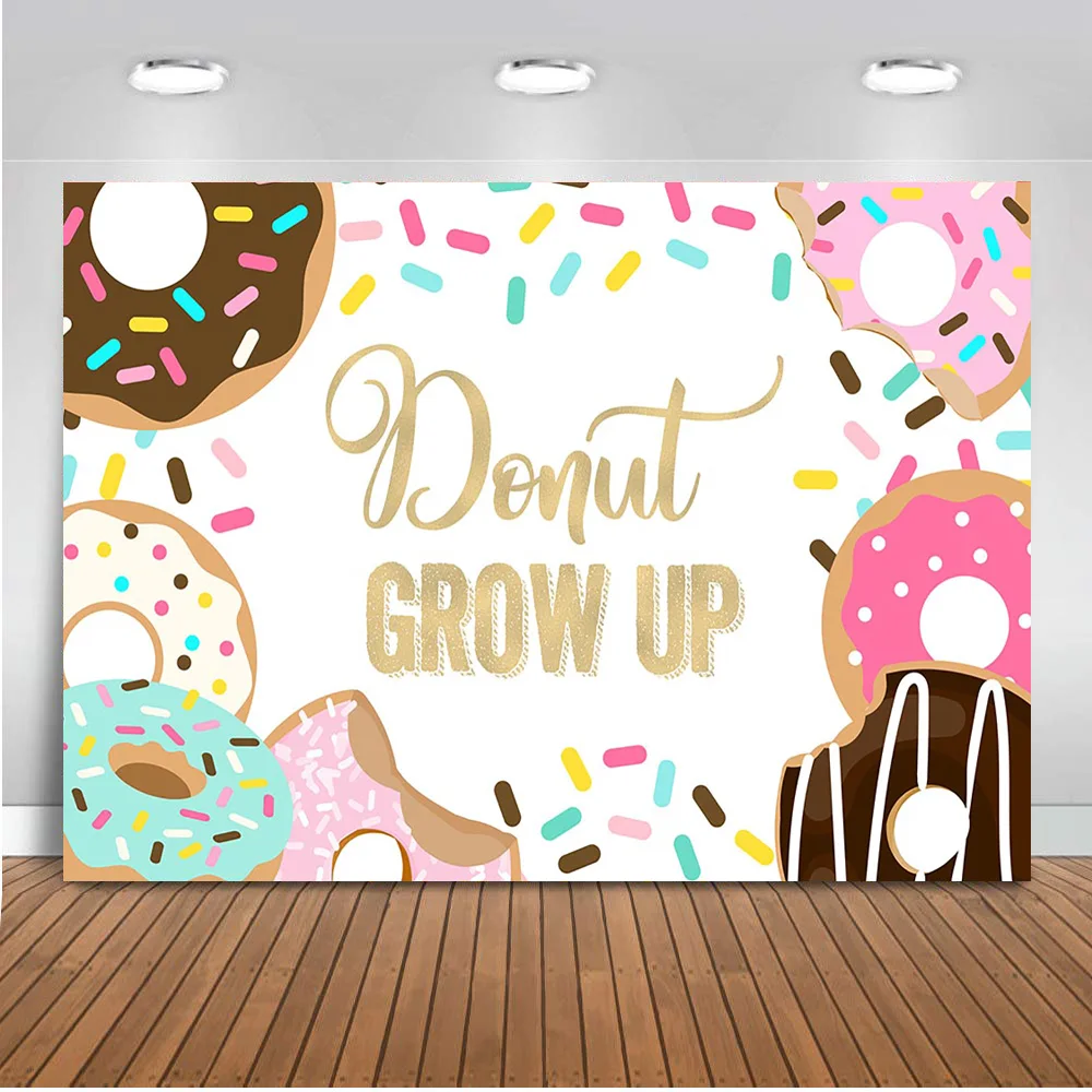 Пончик Grow Up фон для фотографии и других десертов с фото студийной съемки