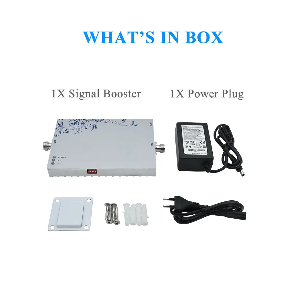 

Signal Booster GSM 900MHz Repeater 1000 Square Meters (1000 sq ft.) Coverage Area 25dBm 75db Gain With AGC MGC GSM900 Amplifier.