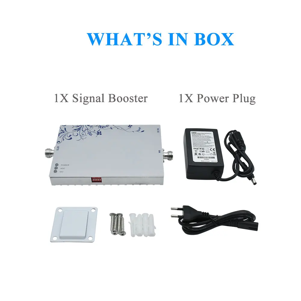 Signal Booster GSM 900MHz Repeater 1000 Square Meters (1000 sq ft.) Coverage Area 25dBm 75db Gain With AGC MGC GSM900 Amplifier. | Мобильные