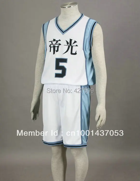 Kuroko no basuke Murasakibara Atsushi Teiko Средний школьный Косплей Костюм баскетбольный костюм