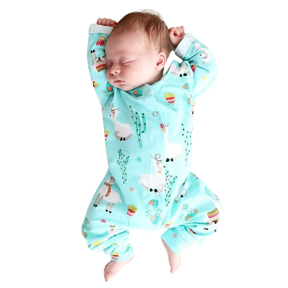 Infant Baby Girls Boys Long Sleeve Alpaca Print baby boy clothes summer Romper Jumpsuit Clothes Outfits JAN14 | Детская одежда и