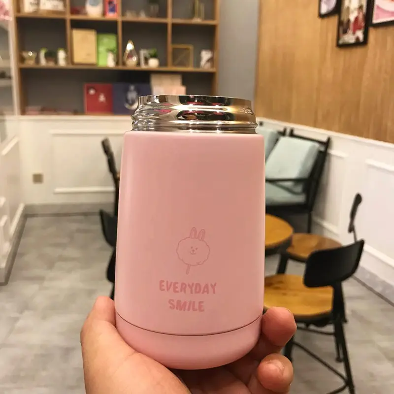 330 мл креативная Изолированная бутылка в форме кролика термос Вакуумная чашка из