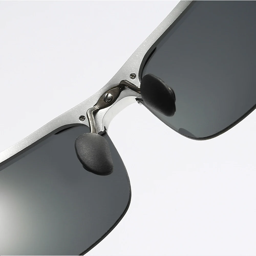 Мужские и женские солнцезащитные очки без оправы цветные зеркальные