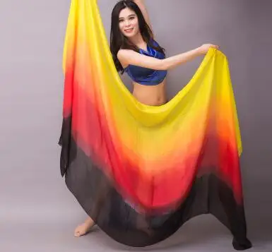 Шелковая вуаль для танца Bellydance 100% женские шарфы ручной работы реквизит танцев 250