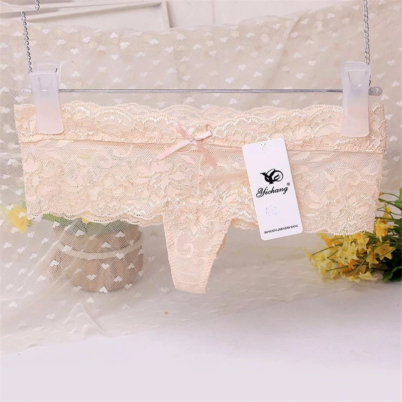 Новые прозрачные кружевные трусики G String Сексуальное Женское нижнее белье