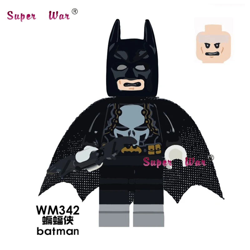WM342 Одиночная Ведьма Маска Волшебная комедия ТВ Cahracter Хэллоуин Pennywise Джокер Рик Морти строительные блоки кирпичи игрушки для детей - Цвет: WM342