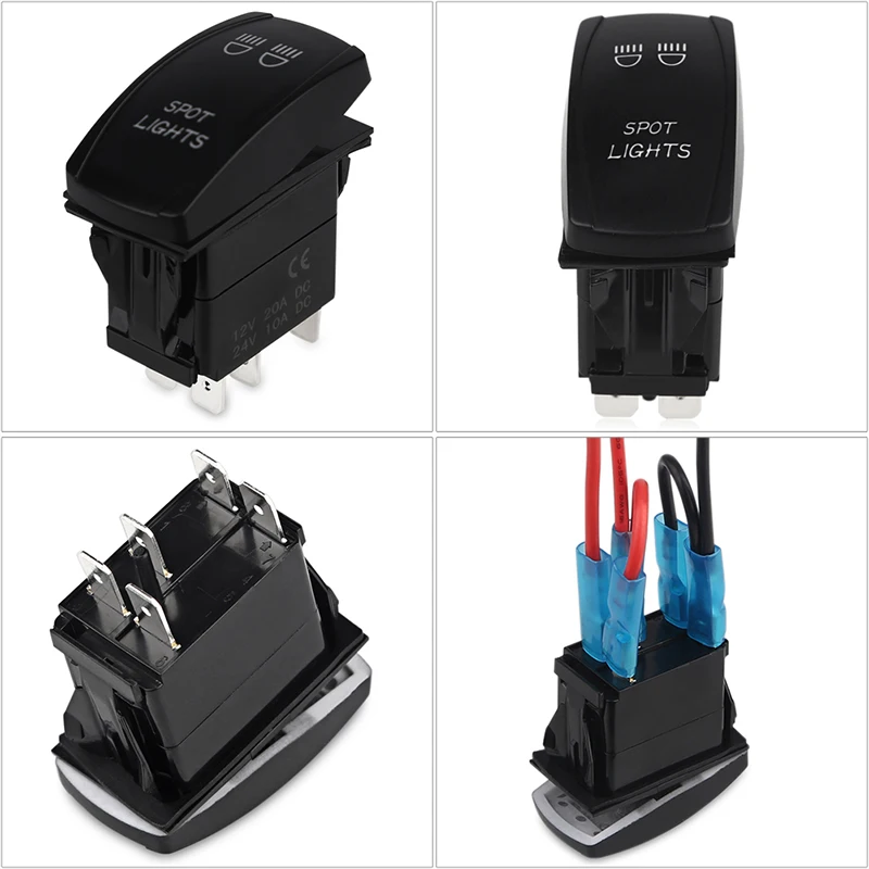 Автомобильный выключатель ADPOW светильник для лодок и грузовиков светодиодный