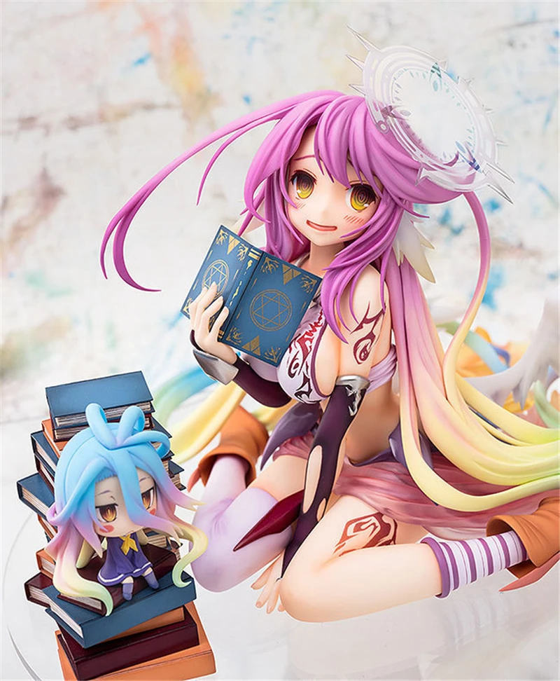 Аниме Нет игры нет жизни Jibril Angel Ver. 1/7 Масштаб Окрашенные ПВХ фигурку