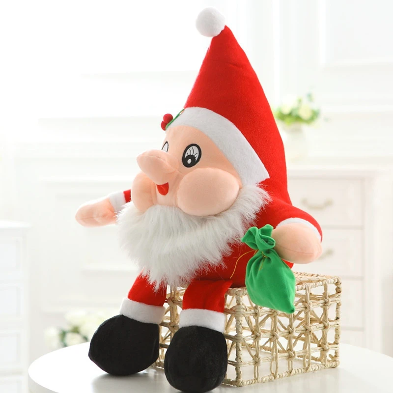 2017 высокое качество ручной работы милые мягкие плюшевые рождественские