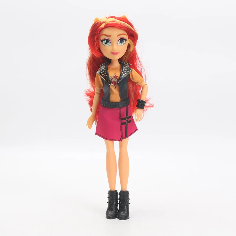 Игрушки My Little Pony Equestria Girls Sunset Shimmer Apple Jack Rarity ПВХ фигурки пони классический стиль коллекционные куклы