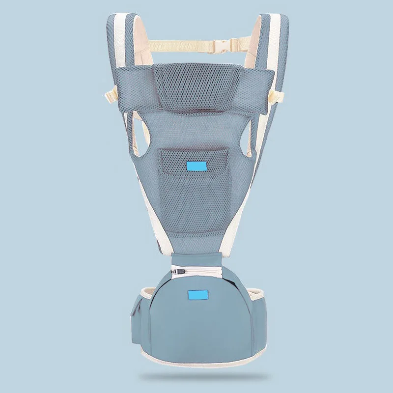 gray mesh SeckinDogan Детские переноски безопасности органический хлопок кенгуру сумка эргономичный слинг 360 Противоскользящий Колыбель для переноски младенца - Цвет: gray mesh