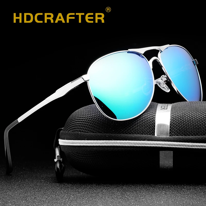 Hdcrafter брендовые дизайнерские поляризованные солнцезащитные очки Для мужчин UV400