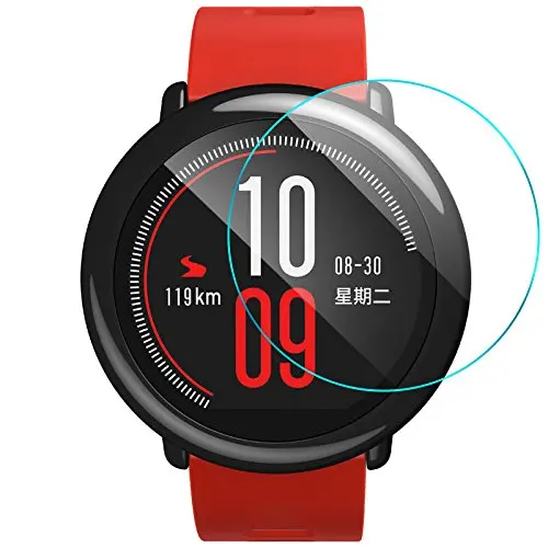 Ультра прозрачная защитная пленка для Xiaomi Huami Amazfit pace спортивные Смарт-часы закаленное стекло Защита экрана крышка дисплея