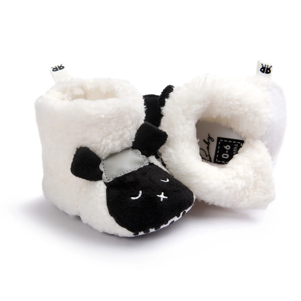 Зимние детские ботинки с милой пандой и животными Флисовая теплая обувь