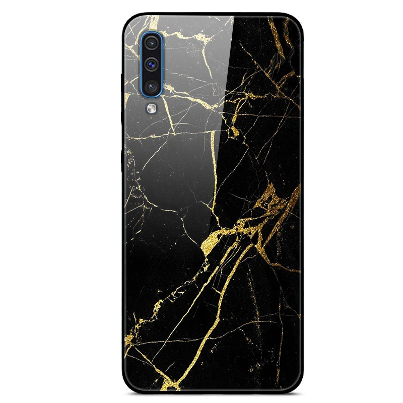 Чехол из закаленного стекла для Coque samsung A70, мягкий чехол-бампер, 3D Рисунок кошки, Funda для samsung Galaxy A70 A 70, чехол для телефона