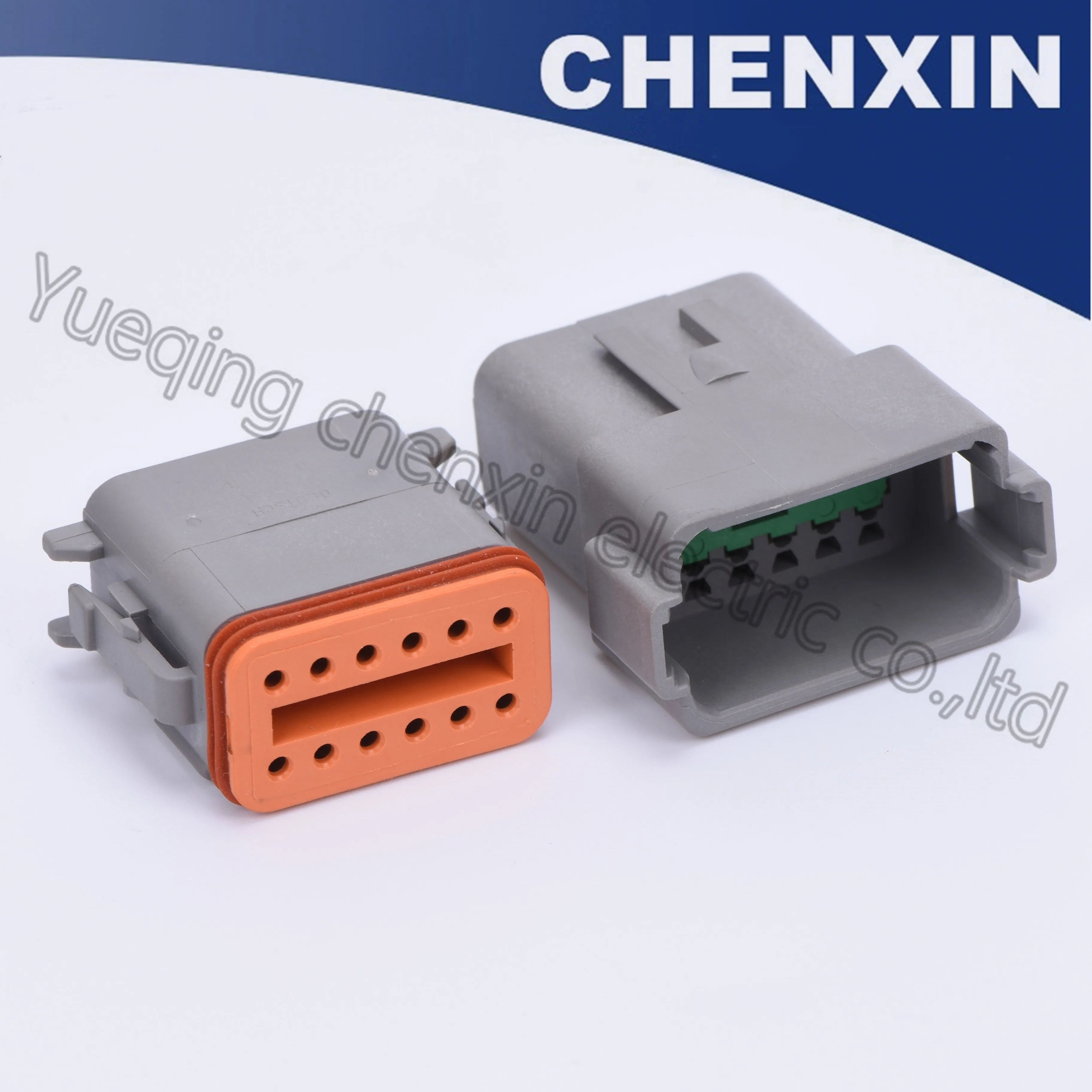 Серый 12 контактный автомобильный фонарь 1 6 штекер и гнездо DT серии 22 16AWG