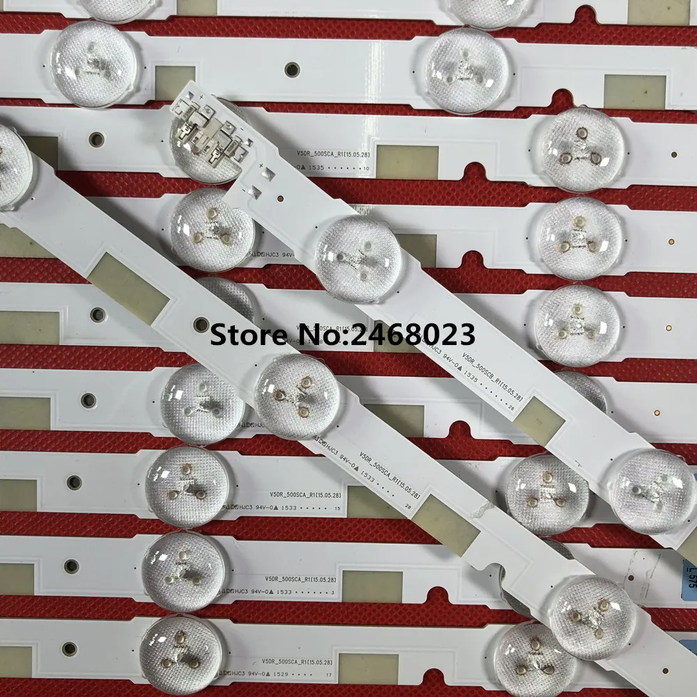 Светодиодная подсветка полосы 13 лампы для Samsung 50 &quotТВ UE50JU6800 V5DR_500SCA_R1 V5DR_500SCB_R1 CY