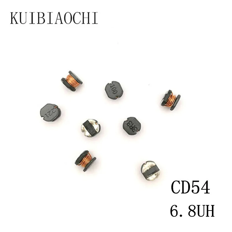 50 шт./лот SMD силовой индуктор CD54 6.8UH 6R8 5 8*5 2*4 мм неэкранированная обмотка