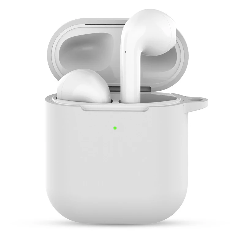 1 Чехол для наушников Apple AirPods 2 силиконовый чехол беспроводные Bluetooth наушники Air Pods защитный чехол для AirPod Silm чехол - Цвет: 1
