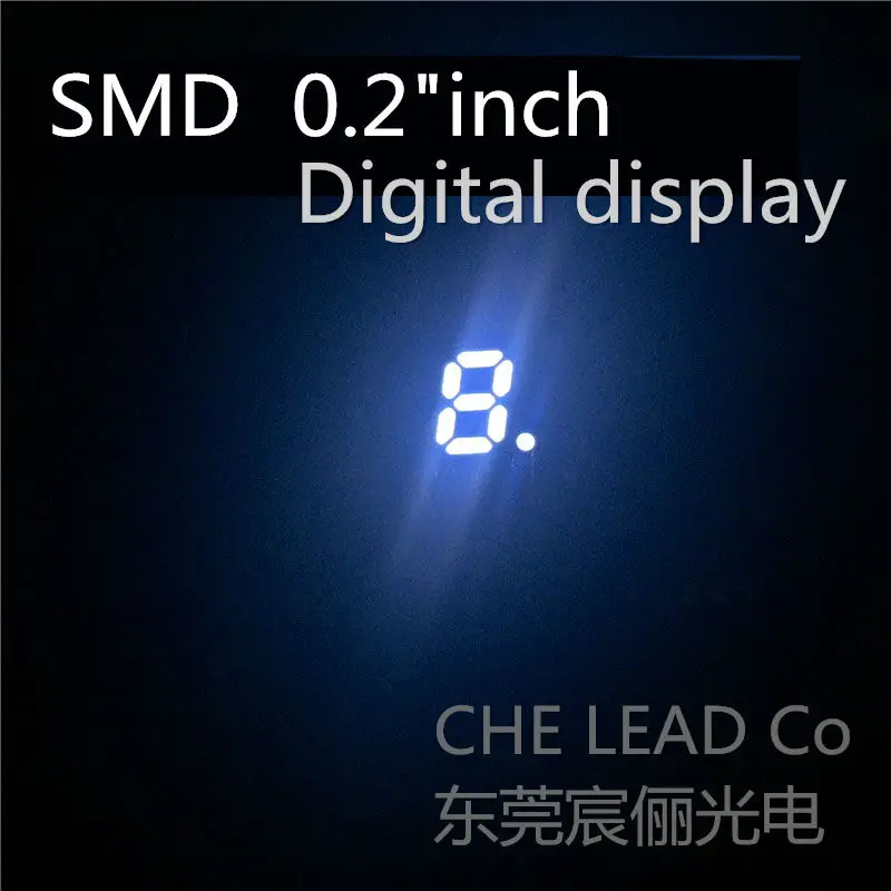 20 шт. белый 0 2 &quotв дюймовом SMD СВЕТОДИОДНЫЙ ном дисплее дюйма 7 сегментов 1 бит