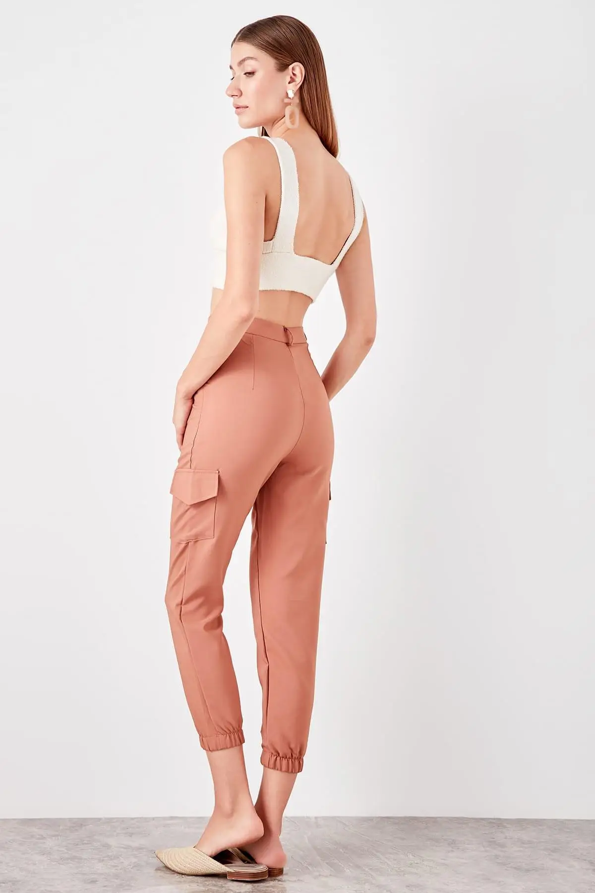 Trendyol Camel Side Pocket Detail Pants TWOSS19PL0138 | Женская одежда
