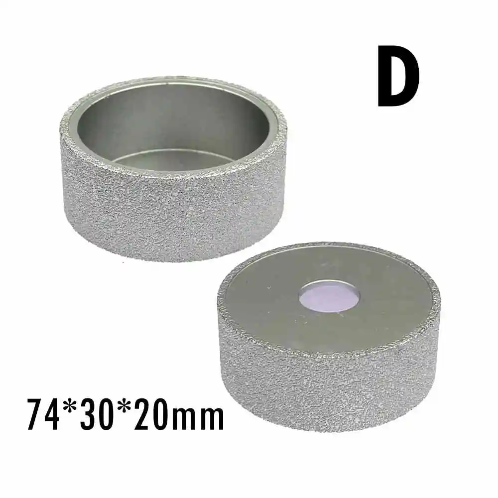D shape 1 шт. Паяные алмазные шлифовальные круги Demi-bullnose Вакуумные Паяные алмазные инструменты для угловой шлифовальной машины настольная шлифовальная машина - Цвет: D shape