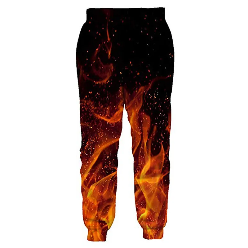 Крутые спортивные штаны Ice Fire повседневные эластичные для фитнеса свободные в