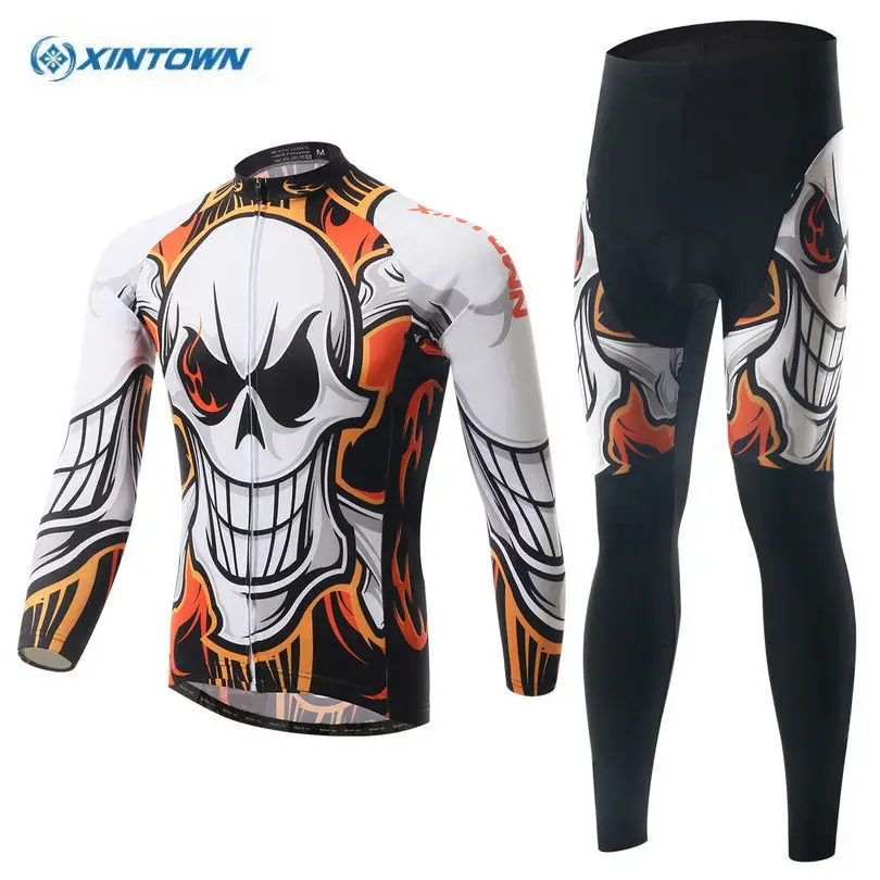 

XINTOWN Team, Мужская велосипедная куртка Ropa Ciclismo, велосипедная куртка, верхняя одежда для велосипеда, длинные штаны, зимний комплект