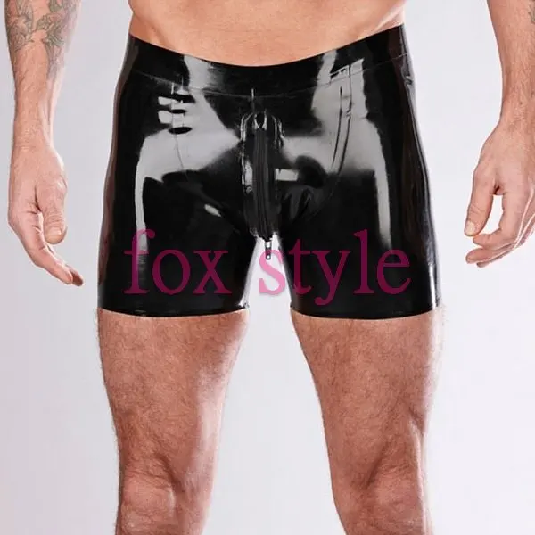 100% резиновые коробки ручной работы короткая передняя молния без отверстий. |