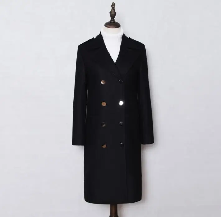 

2020 spring long wool coat women coats loose overcoat casaco feminino abrigos invierno jaqueta feminina manteau femme black