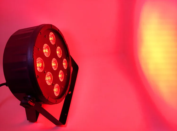 Стирка свадьба свет 9x12 Вт RGBW 4in1 DJ LED плоским Par этапа стирки 4 шт в партии