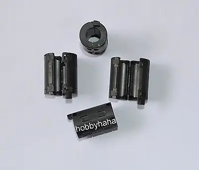

New 10pcs 11mm Black TDK Clip-on RFI EMI Filter Snap Around Ferrite