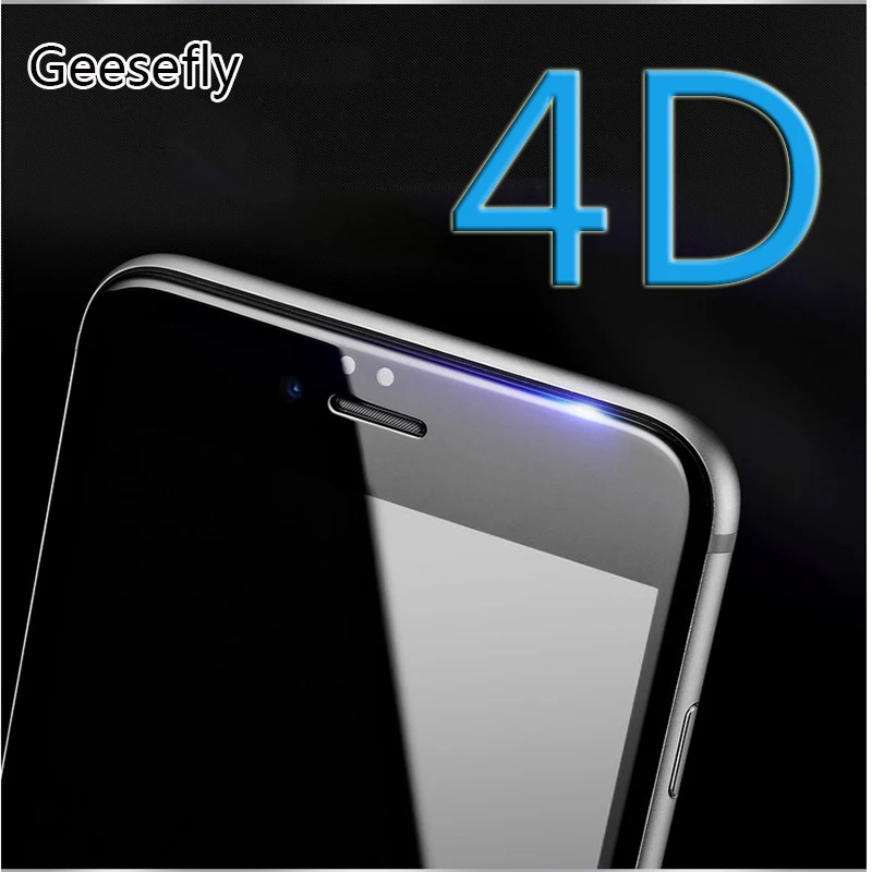 4D холодной Фигурное стекло для iphone 6 закаленное Edge Full Cover Защитный Стекло 6splus
