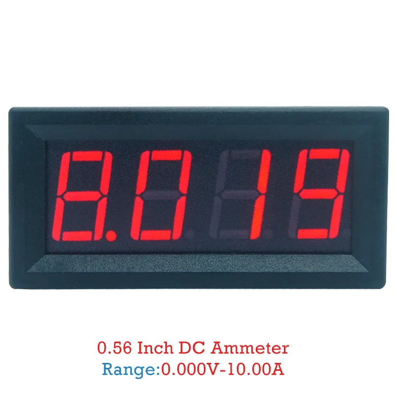 0-9.999A(10A) 4-digits bit Ammeter Current Panel Meter Gauge 0.56inch Red LED Tester Tools | Инструменты