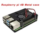 Raspberry Pi 4B Алюминий сплав чехол защитная пластиковая задняя крышка металлический корпус для Raspberry Pi 4B