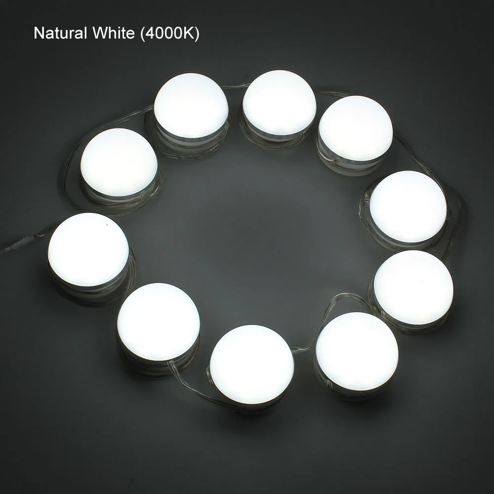 10 Вт LED косметическое зеркало освещение луковицы струнная плавная регулировка