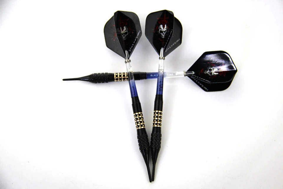 3 шт. 16 г стальной безопасный наконечник и синий прозрачный/черный вал ручка