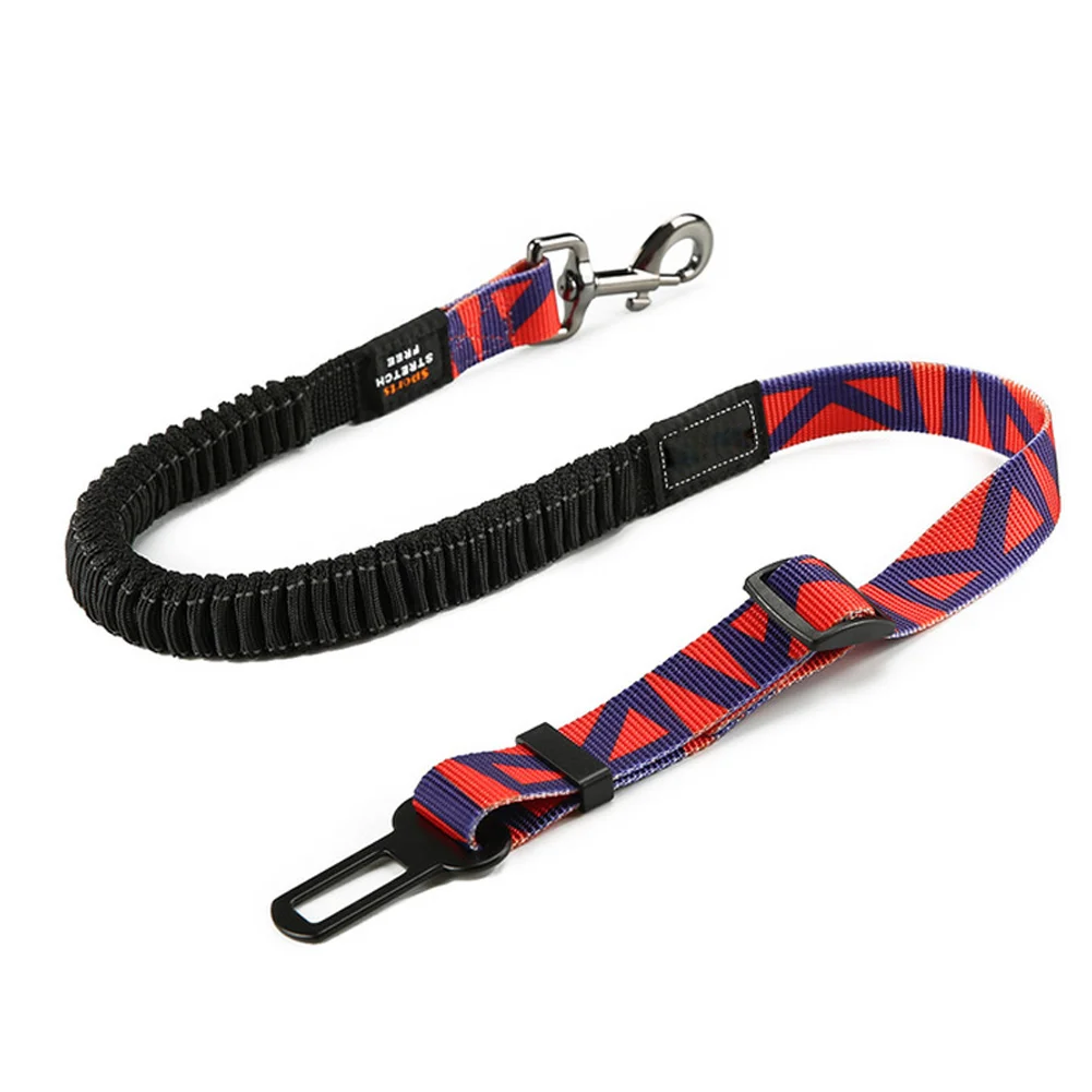 High Adjustable Dog Seat Belt for Car Harness with Bungee Buffer Safety Elastic Leads UEJ | Дом и сад