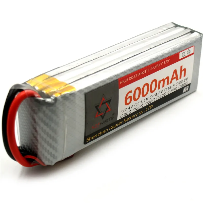 4S 14 8 V RC Lipo Аккумулятор 6000mAh 35C литий-полимерный аккумулятор для радиоуправляемого