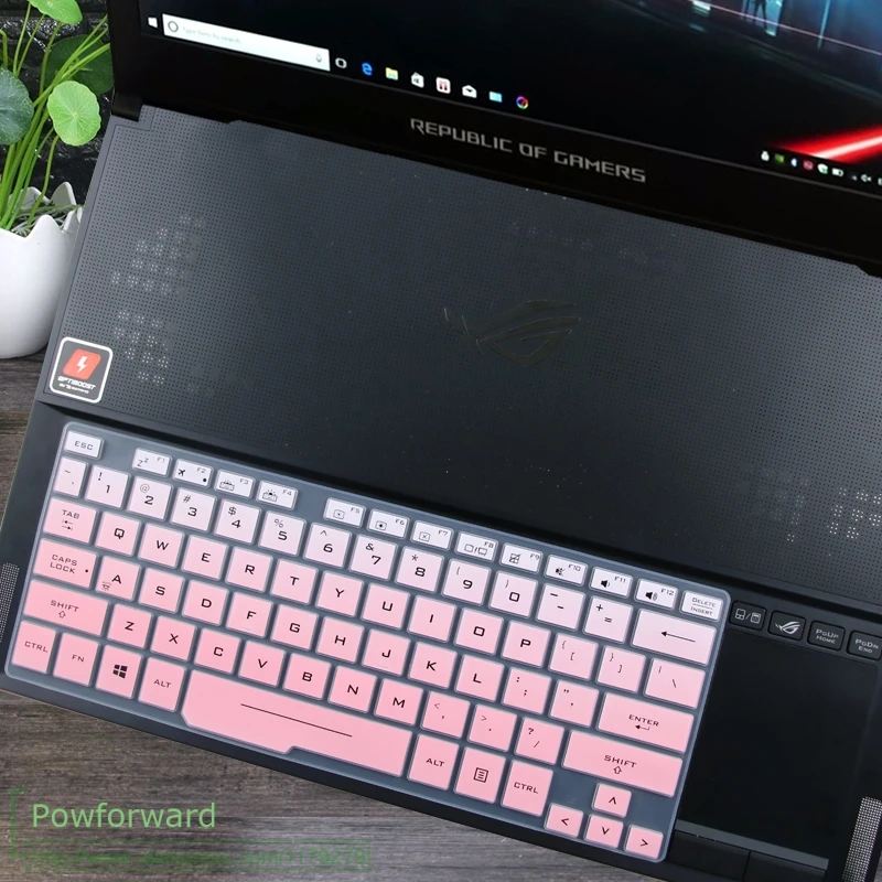fadepink Силиконовый чехол Защита для ноутбука для ASUS ROG Зефир GX531GS GX531GW GX531GS GX531GM GX531G GX531GX GX531GV GX531 15,6 - Цвет: fadepink