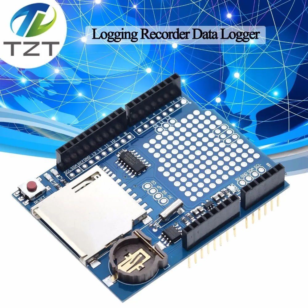 Новый модуль регистратора данных V1.0 для Arduino UNO SD карты сбора данных|shield for arduino|shield