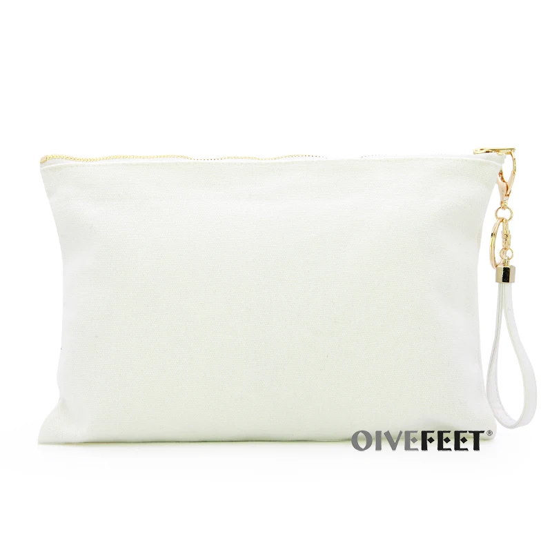 OIVEFEET LGC210 12 унций простой розовый хлопковый холщовый клатч сумка из искусственной