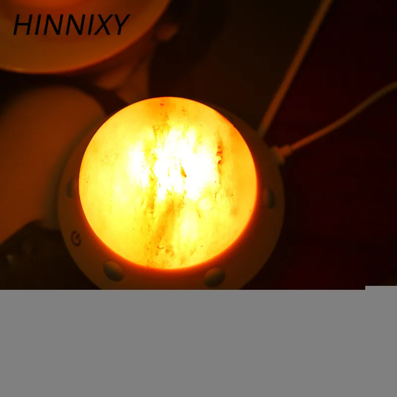 Hinnixy НЛО лава лампа LED USB зарядка соляная Ночная теплый белый защита глаз