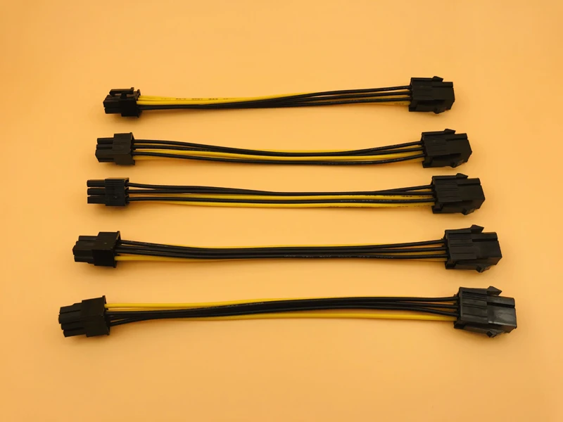 5 шт. удлинитель PCI Express PCIe на 6 контактов 20 см|Компьютерные кабели и разъемы| |